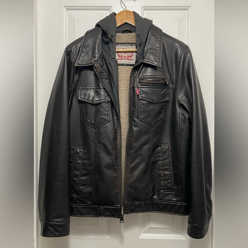 Levi's Brown Lightweight Shirt Jacket with Classic Collar - Picture 10 of 10